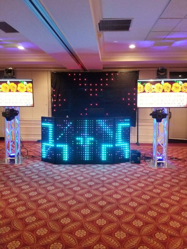 5 Small LED DJ Booth/ Facade Panels, 5 Detachable Interactive Panels