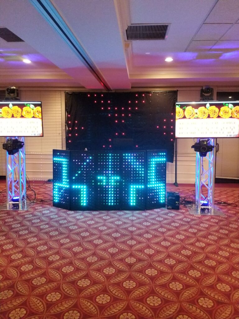 5 Small LED DJ Booth/ Facade Panels, 5 Detachable Interactive Panels