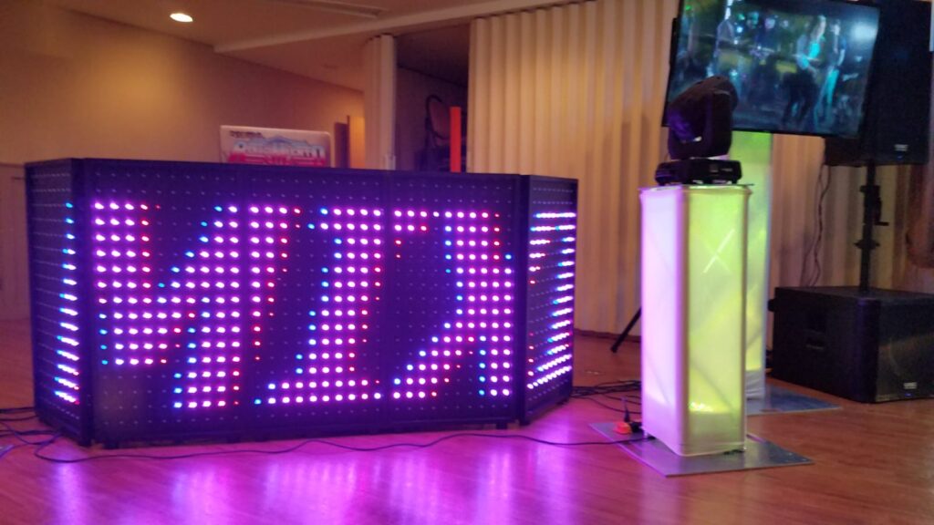 LED Pixel DJ Booth/ Facade Panels, 4 Detachable Interactive Panels