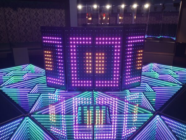 4 SMALL LED Pixel DJ Booth/ Facade Panels, 4 Detachable Panels