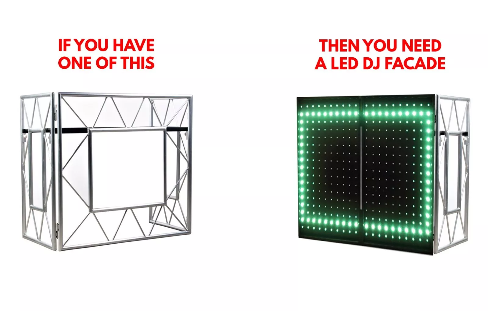 2 LED Pixel DJ Facade Panels, 2 Detachable Panels for ADJ Structure - Image 2
